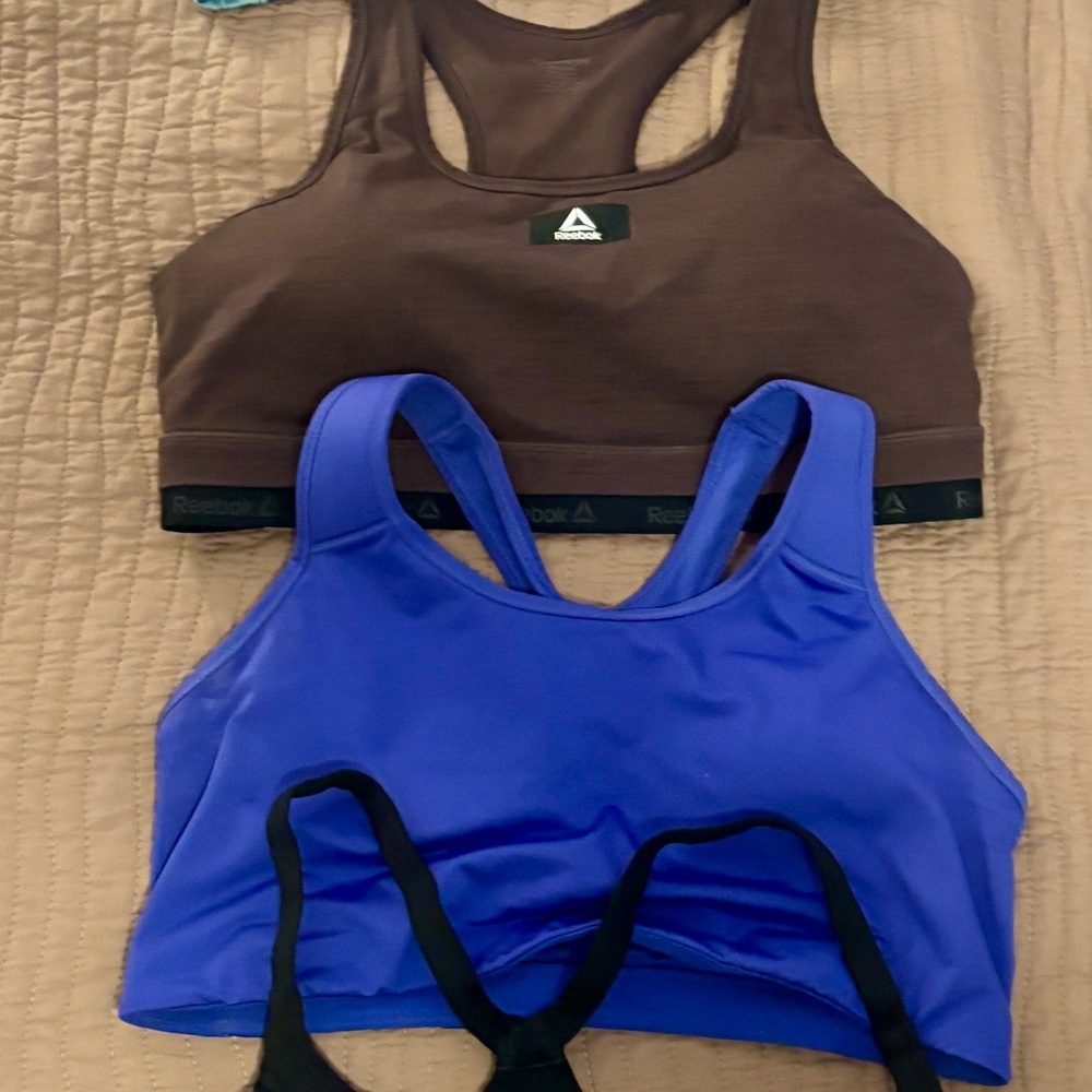 Set of women’s sports bras - Nike, Reebok, Avia and Love & Sports - Size XL